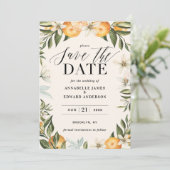 柑橘類、オレンジ+花嫁結婚式は日付を保存 (スタンド正面)