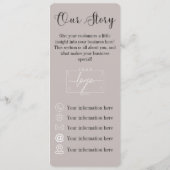 柑橘類 | カクテル | ボホの花 | 価格 メニュー (裏面)