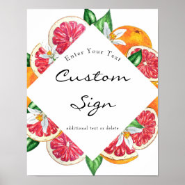 柑橘類 |カスタム文字記号 ポスター