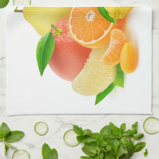 柑橘類 キッチンタオル (折り畳み)