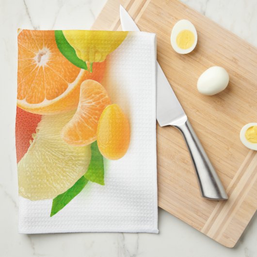 柑橘類 キッチンタオル (四つ折り)