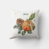 「柑橘類・スイーツウォータカラー」 クッション (裏面)