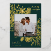 柑橘類&スパイス |クリスマスフォト金ゴールド 箔シーズンカード (正面)