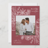 柑橘類&スパイス |クリスマスフォト シーズンカード (正面)