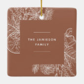 柑橘類&スパイス |写真エレガント セラミックオーナメント (裏面)