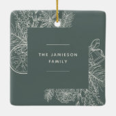 柑橘類&スパイス |写真エレガント セラミックオーナメント (裏面)