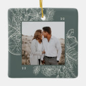 柑橘類&スパイス |写真エレガント セラミックオーナメント (正面)