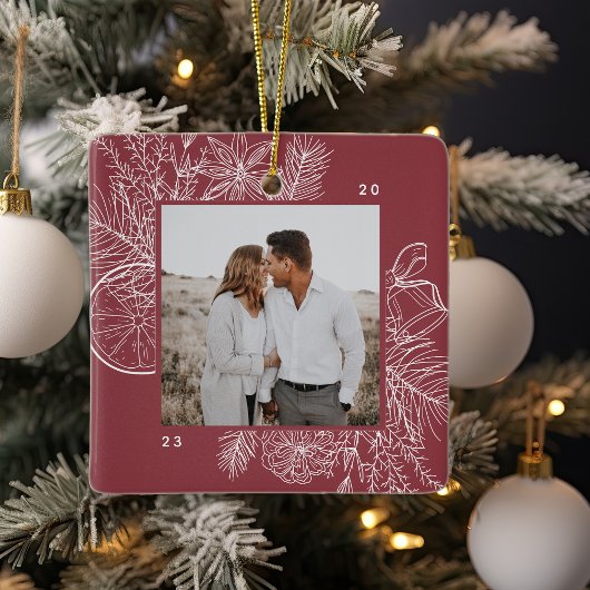 柑橘類&スパイス |写真エレガント セラミックオーナメント