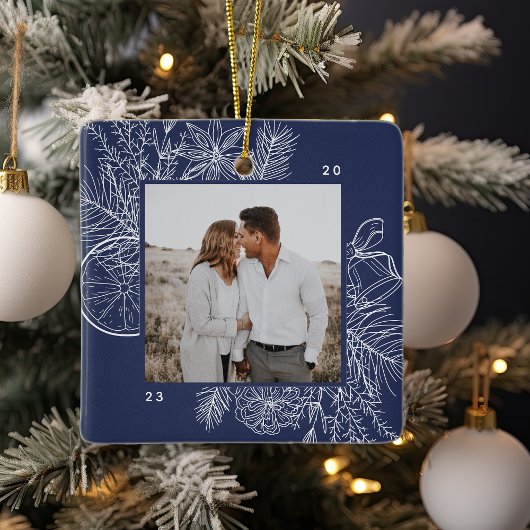 柑橘類&スパイス |写真エレガント セラミックオーナメント