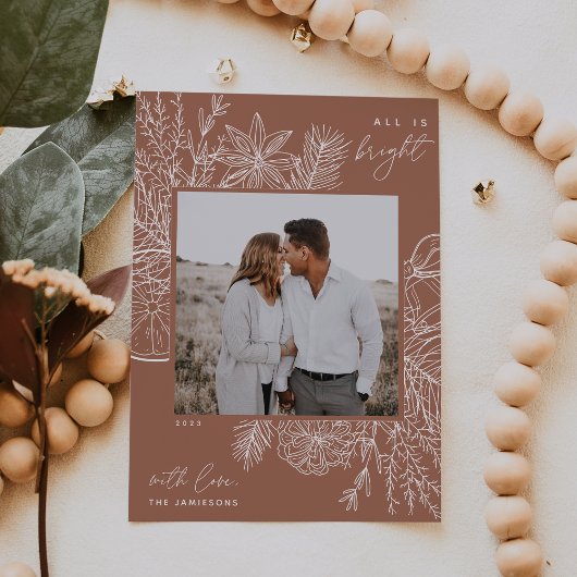 柑橘類&スパイス | All is Bright Photo Holiday Card シーズンカード