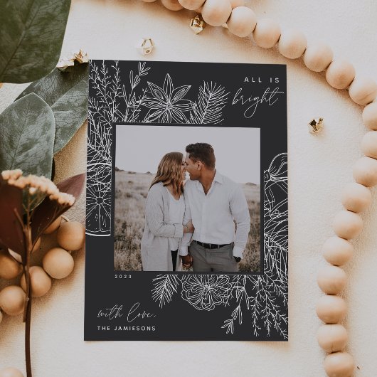 柑橘類&スパイス | All is Bright Photo Holiday Card シーズンカード