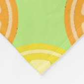 柑橘類 フリースブランケット (角)