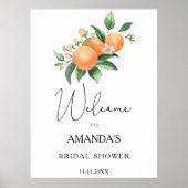 柑橘類 – ブライダルシャワー歓迎 ポスター (正面)