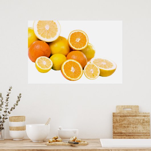 柑橘類 ポスター (キッチン)