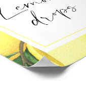 柑橘類 – レモンのドロップ数を推測 ポスター (角)