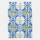 柑橘類、レモン地中海の類 キッチンタオル (縦)