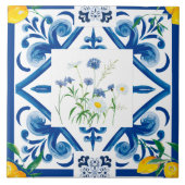 柑橘類、レモン地中海の、タイル   タイル (正面)