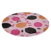 柑橘類、ヴィンテージ繊維模様。 カッティングボード (角)