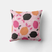 柑橘類、ヴィンテージ繊維模様。 クッション (裏面)