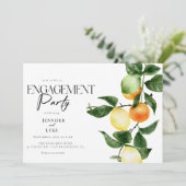 柑橘類 |婚約パーティ招待状 招待状 (スタンド正面)