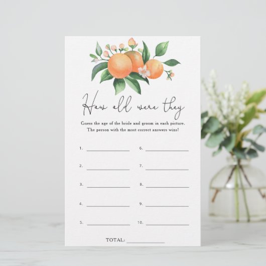 柑橘類 – 彼らは何歳だったブライダルゲーム (スタンド正面)