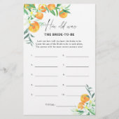 柑橘類 – 新婦は何歳になる予定だった (正面)