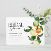 柑橘類 |水彩ブライダルシャワー 招待状 (スタンド正面)