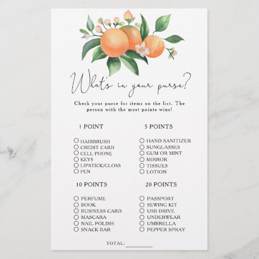 柑橘類 – 財布ゲームの内容 (正面)