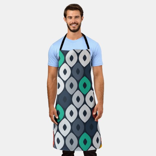 染み模様 エプロン (着用した状態)