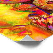 染めた貝殻を結ぶ ポスター (角)