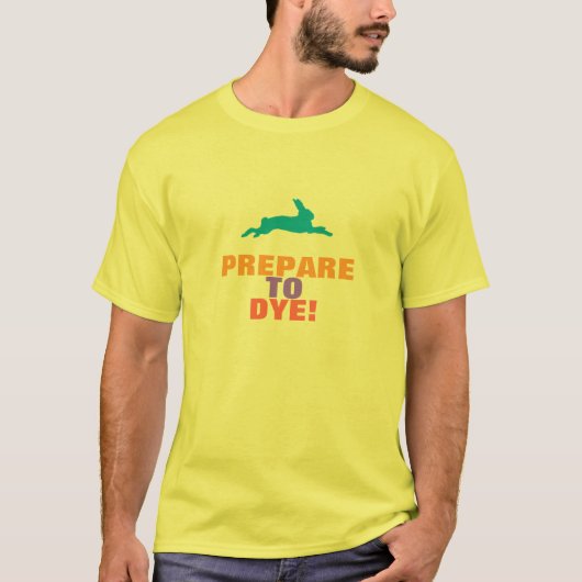 染める準備をする Tシャツ (正面)