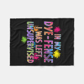 染め窓で私は教師のない離れキッズイーストだった フリースブランケット (正面(横))