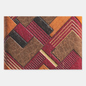 染カラフル色工具付き革たばこケース ラッピングペーパーシート (正面2)