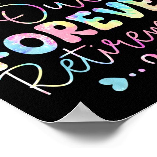 染学校の永遠の退職先生引退 ポスター (角)