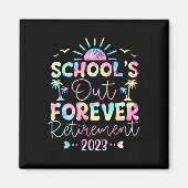 染学校の永遠の退職先生引退 マグネット (正面)