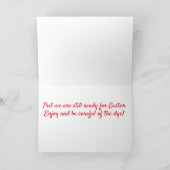 染料とハッピーイースター シーズンカード (内部)