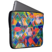 染料パターン ラップトップスリーブ (正面右)