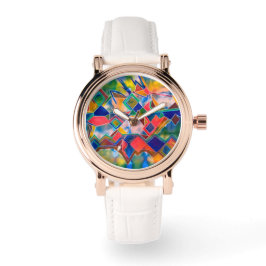 染料パターン 腕時計