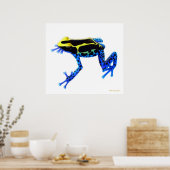 染毒カラフルカエルプリント ポスター (キッチン)