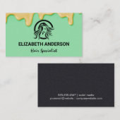 染毛剤 |美しいロゴ 名刺 (正面/裏面)