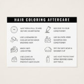 染毛染モダン毛着色アフターケアカード (裏面)