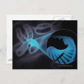 染色体のDNA鎖をズームインする ポストカード (正面/裏面)