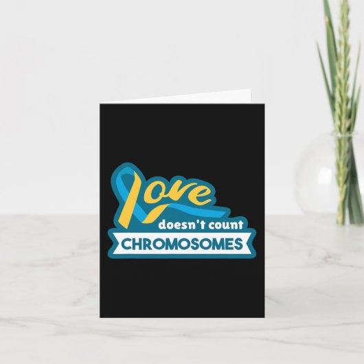 染色体世界ダウン症候群認識度日 カード (正面)