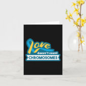 染色体世界ダウン症候群認識度日 カード (黄色い花)