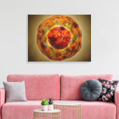 染色体3の細胞核 キャンバスプリント (インサイチュ (リビング))