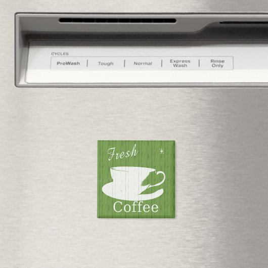 染色可能なウェザードフレッシュコーヒーサイン マグネット (インサイチュ (食洗機))