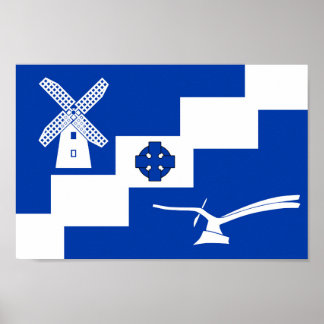 染色整理村旗 ポスター