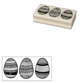 染色絵を描ハッピーイースターかご卵狩り卵 ラバースタンプ (押印)