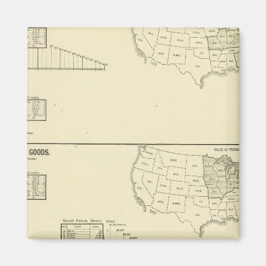 染色、仕上げ、靴下げ、ニット製品 マグネット (正面)