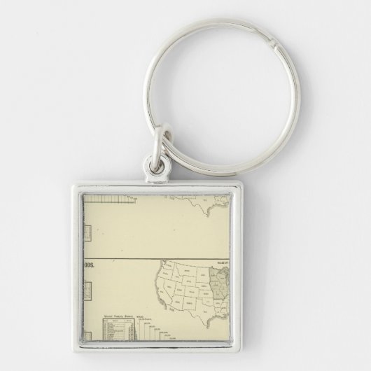 染色，仕上げ，靴下，編物 キーホルダー (正面)